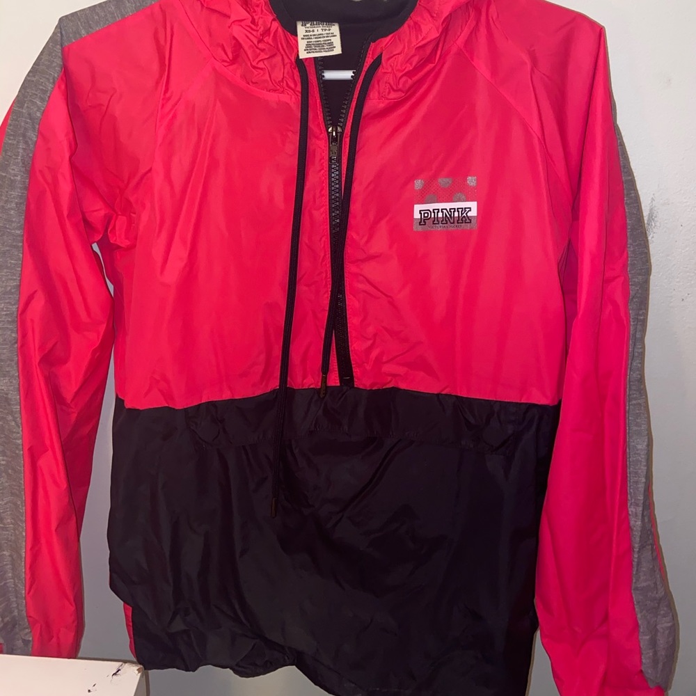 pink wind breaker